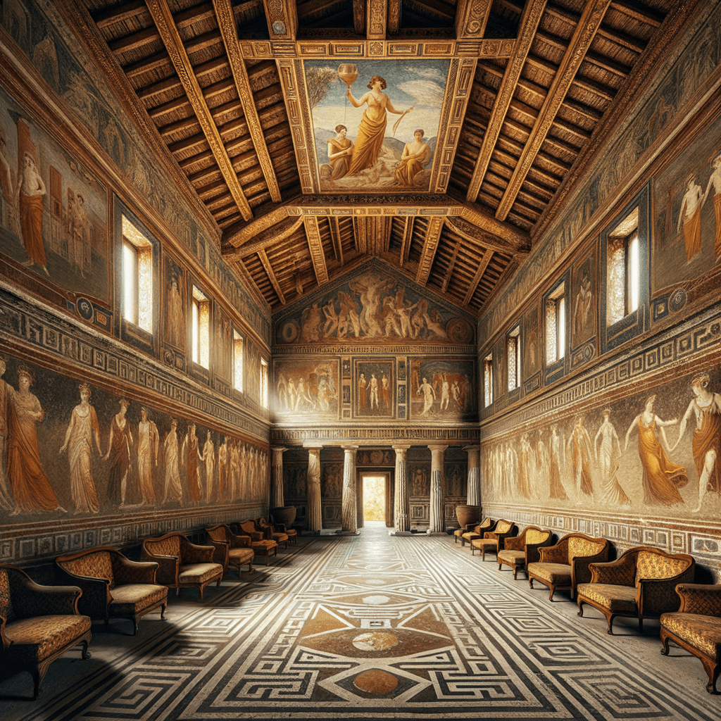 genera una foto realistica del luogo contenuto nell’articolo “**Alla Scoperta dell’Antica Villa dei Misteri di Pompei: Un Viaggio nel Tempo**
Quando si parla di Pompei, la mente corre immediatamente alle rovine mozzafiato di un’intera città, cristallizzata nel tempo dall’eruzione del Vesuvio nel 79 d.C. Tuttavia, a pochi passi dal caos turistico dell’anfiteatro e degli scavi principali, si trova un tesoro semisconosciuto che regala un’esperienza immersiva senza pari: la Villa dei Misteri.
Situata appena fuori dalle mura settentrionali della città, la Villa dei Misteri è una lussuosa residenza romana perfettamente conservata e rivela la sfarzosità con cui vivevano i membri più abbienti della società pompeiana. L’attrazione principale della villa è senza dubbio la sala dei misteri, famosa per il ciclo di affreschi enigmatico che dà in effetti il nome all’intero complesso.
Questi affreschi, che si estendono per oltre una decina di metri, rappresentano scene di un misterioso rito dionisiaco, coinvolgente e carico di simbolismi. Le figure femminili, ritratte con una grazia sconvolgente, sembrano prendere vita dalle pareti, offrendo uno spaccato visivo affascinante della vita quotidiana e spirituale del tempo. Il tuffo nel passato offerto dalla Villa dei Misteri è autentico ed emozionante, rivelando segreti di eteree cerimonie e lussuoso privato del popolo romano.
Ma la scoperta delle meraviglie di Pompei può essere estenuante quanto stimolante. Dopo una giornata trascorsa a lasciarsi affascinare dal passato antico, nulla è più rigenerante di un rifugio accogliente dove rilassarsi completamente. Ecco perché vi consigliamo di soggiornare alla Casa Vacanze Binario 176. Ti accoglierà con la sua atmosfera rilassante e uno stile che combina comfort moderni e charme storico, permettendoti di rigenerarti completamente prima di riprendere l’esplorazione. Strategicamente situata a pochi chilometri dagli scavi e ben collegata con i trasporti pubblici, la Casa Vacanze Binario 176 rappresenta il perfetto pied-à-terre per una vacanza all’insegna della cultura e del relax.
Non perdere l’occasione di immergerti nei segreti che Pompei ha da offrire e prenota il tuo soggiorno a Casa Vacanze Binario 176 per arricchire il tuo viaggio con comfort e convenienza.”